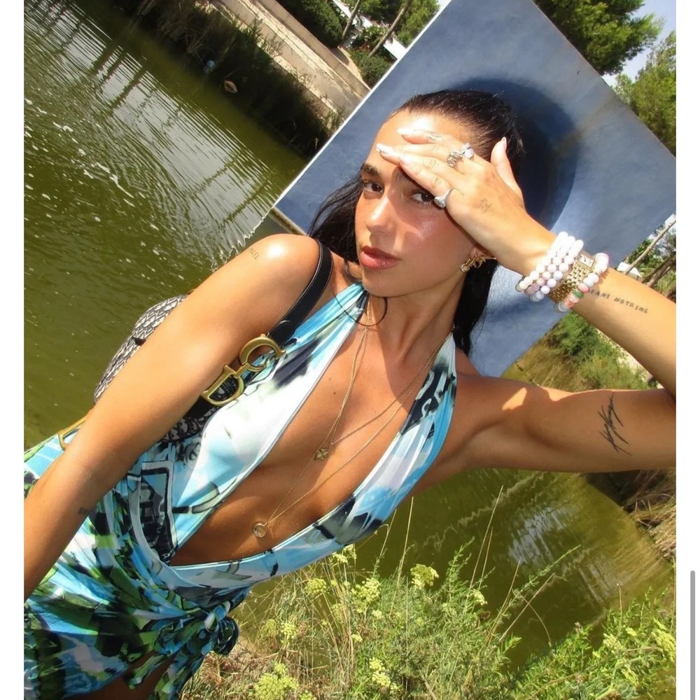 Auth RARE DIOR Pareo John Galliano RARE Sarong Wrap swim cover up vintage New - Picture 3 of 10